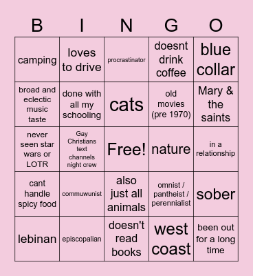 drusie Bingo Card