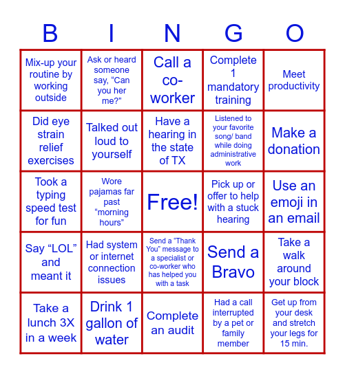 BINGO Card