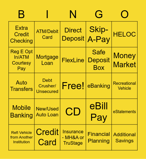 Call Center BINGO! Bingo Card