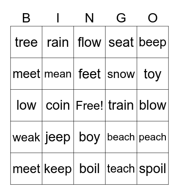 OG Bingo Card