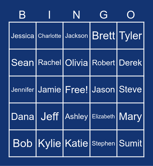 JDJ Bingo Card