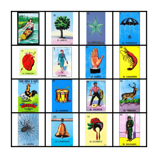 Loteria Bingo Card