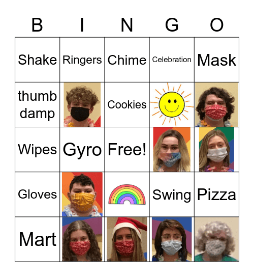 Celebration Ringers Bingo Card