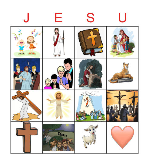 Jesus Bingo Card