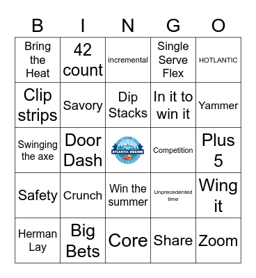 2021 Altantic Region Rollout Bingo Card