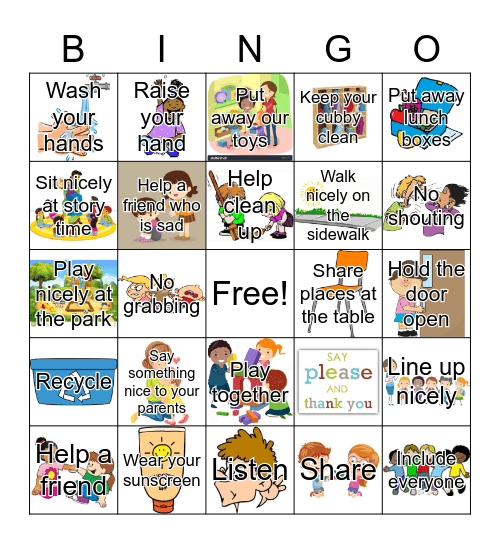 Kindness Bingo Card