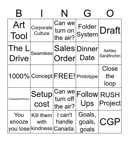 Altrum Bingo! Bingo Card