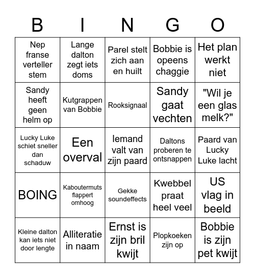 Boozy Bios Bingo - Deel 3 (Kindjes) Bingo Card