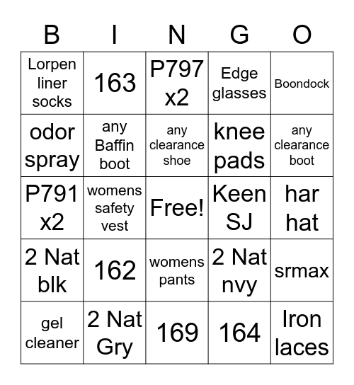 109 May Bingo Card