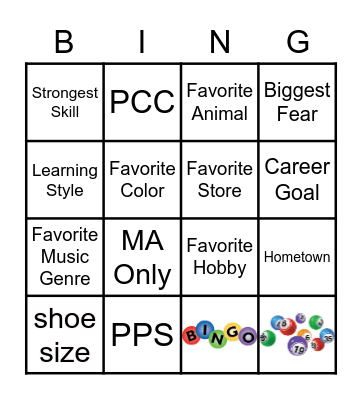 Networking Bingo Card