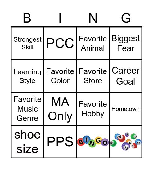 Networking Bingo Card