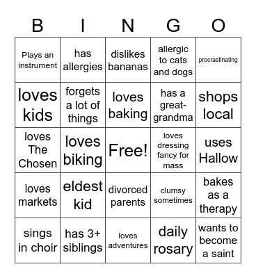 heni Bingo Card