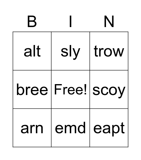 CCV / VCC #4 p. 27 Bingo Card