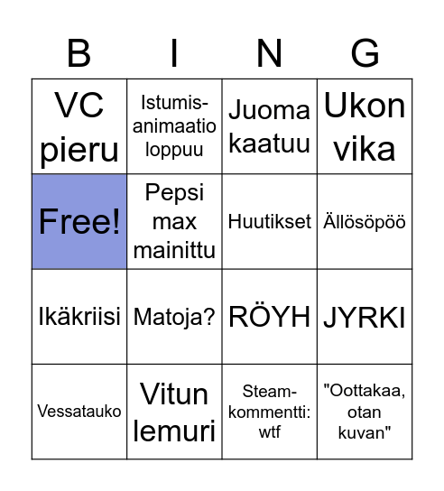 HEIMONEUVOSTO HÄÄBINGO <3 Bingo Card