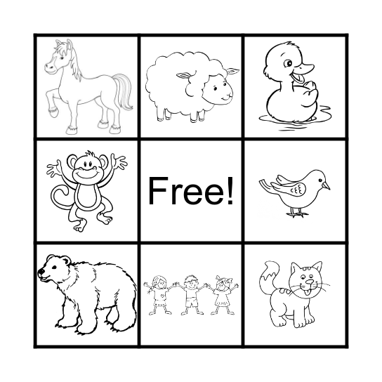 BROWN BEAR BINGO Card