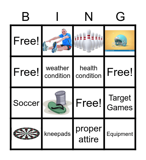 Let's Have Fun while Learning! Bingo Card