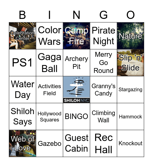 Night of Hope Bingo Card