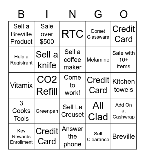 Rainy Sunday Bingo Card