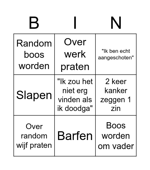 A Bingo Card