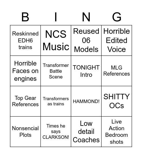 BTB Bingo Card