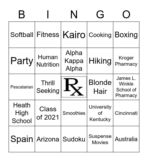 Bingo with Cherika Bingo Card