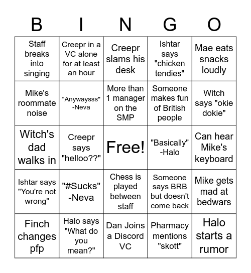 OBBY BINGO 2 Bingo Card