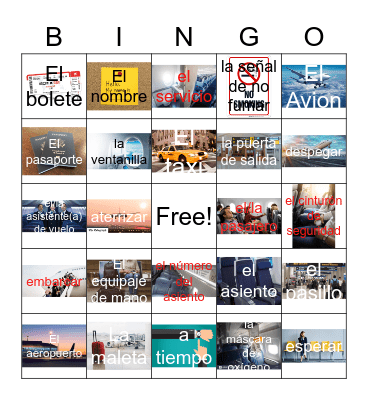 En Avion Bingo Card