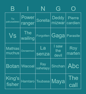 lulu Bingo Card