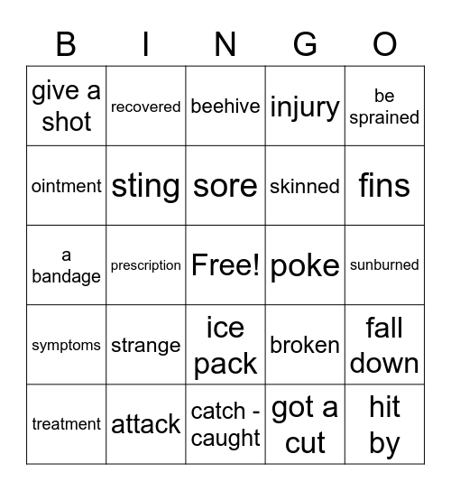 Unit 07 - This Will Make You Feel Better Bingo Card