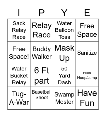 Field Day Bing0 Bingo Card