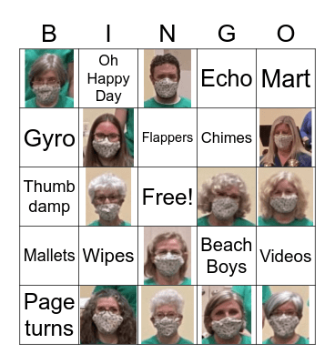 Exultation Ringers Bingo Card
