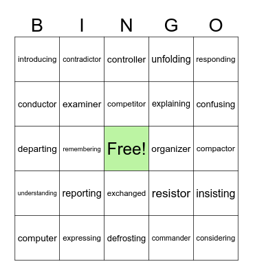 Bingo Card