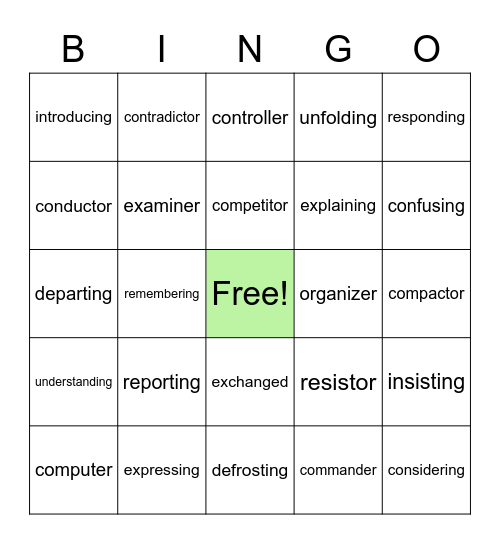 Bingo Card