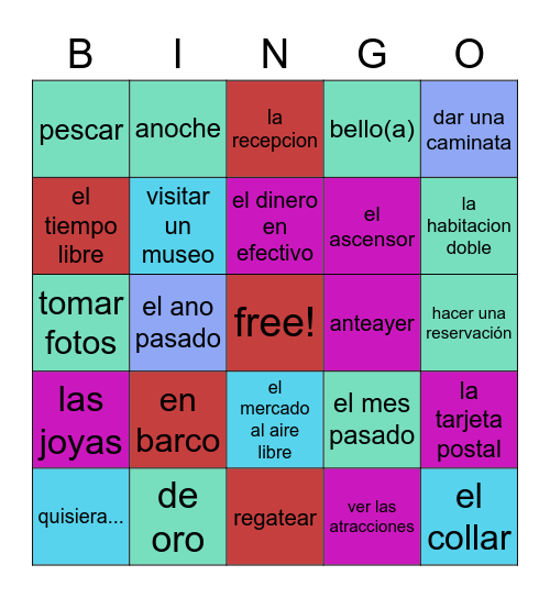 espanol lol Bingo Card