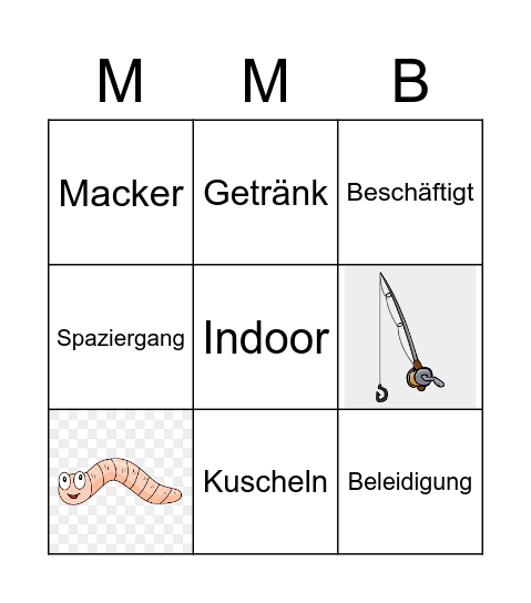 Was macht der Schwitzkopf? Bingo Card