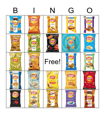 Junk Food Bingo Card