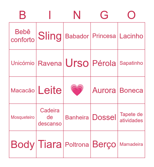 Chá da Aurora Bingo Card