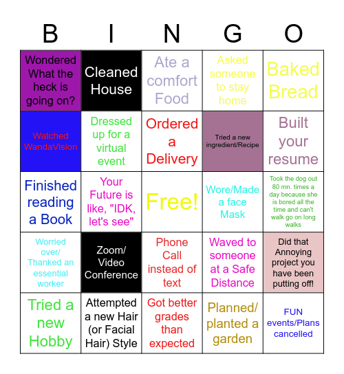 FUN- New Normal Edition! Bingo Card