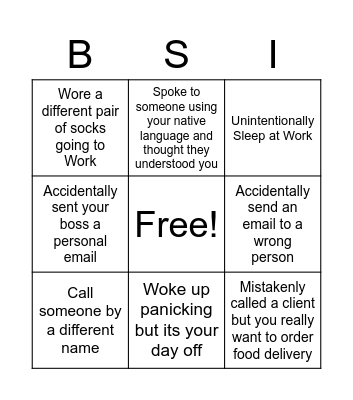 NEVER HAVE I EVER Bingo Card