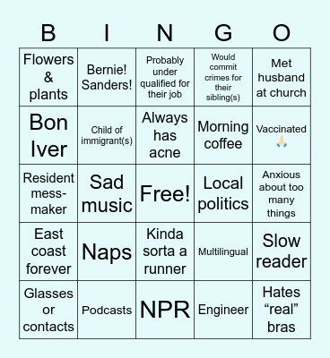 Mercedes! Bingo Card