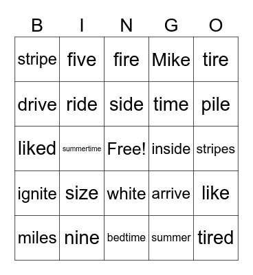 BINGO! Bingo Card