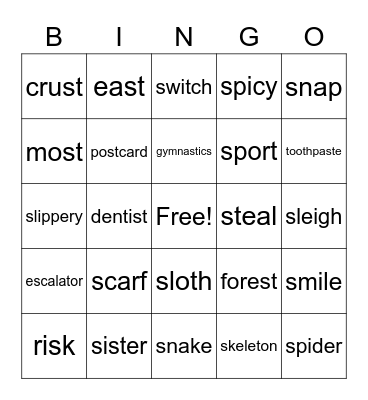 /s/ Blend Bingo Card