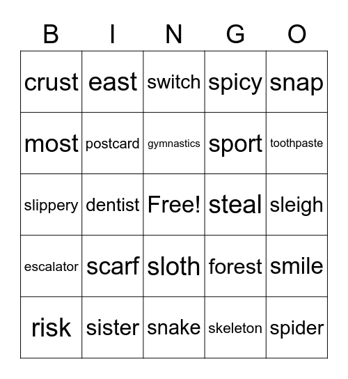 /s/ Blend Bingo Card