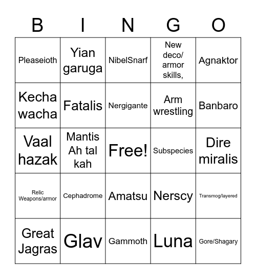 MH Direct Bingo Card