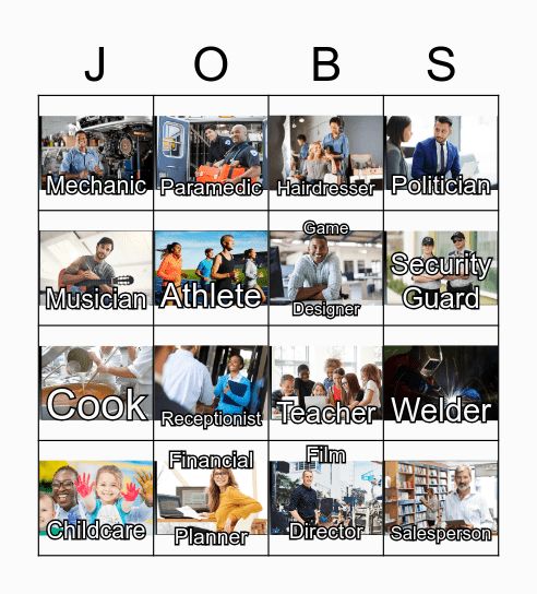 Paws in Jobland Bingo Card