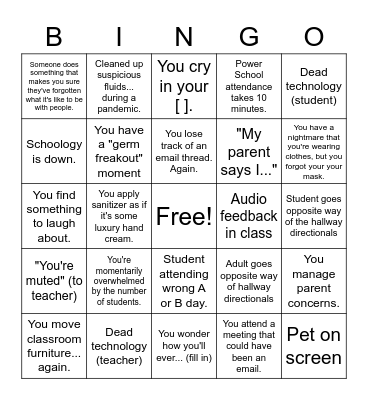 Hybrid Bingo! Bingo Card