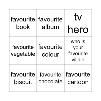 Commercial FP&A Bingo Card