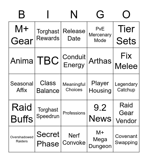 9.1 Sanctum of Domination Bingo Card