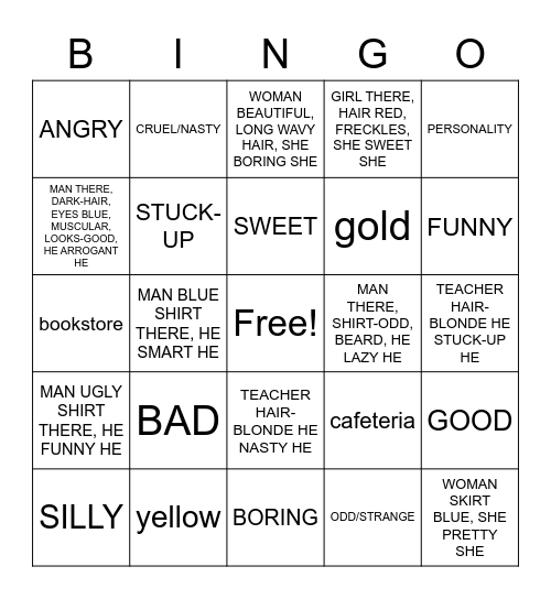 Unit 4 review Bingo Card