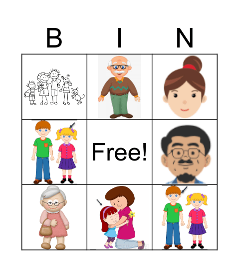 La familia 5/6 Bingo Card